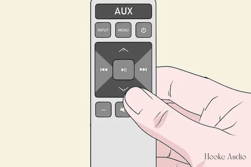 Choose AUX to be your input method