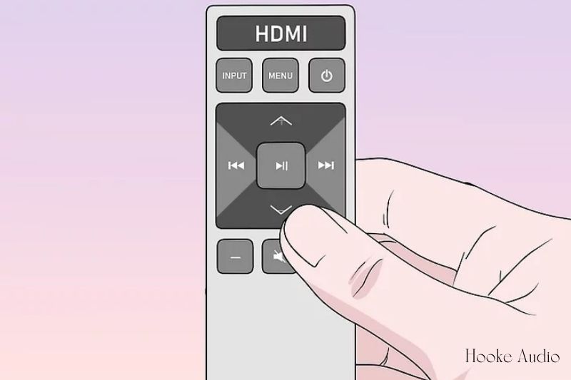 Select HDMI as your input method with your soundbar remote